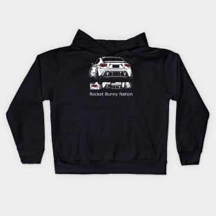 FT86 BRZ rocket bunny car nation Kids Hoodie